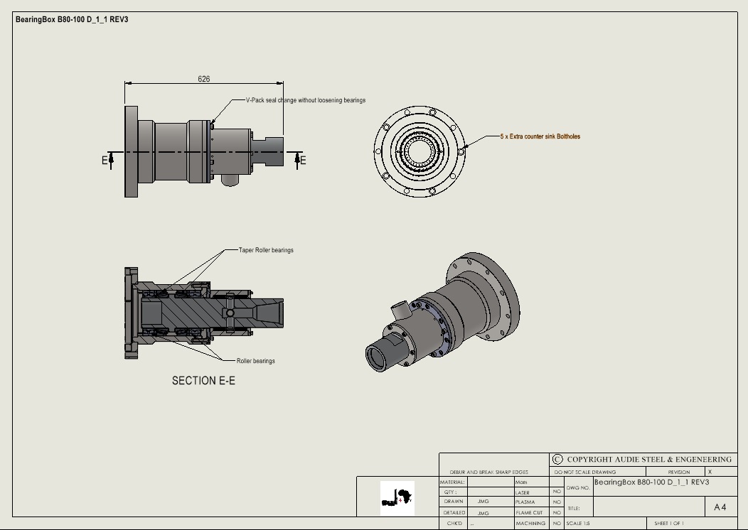 B80 Bearing Box Double